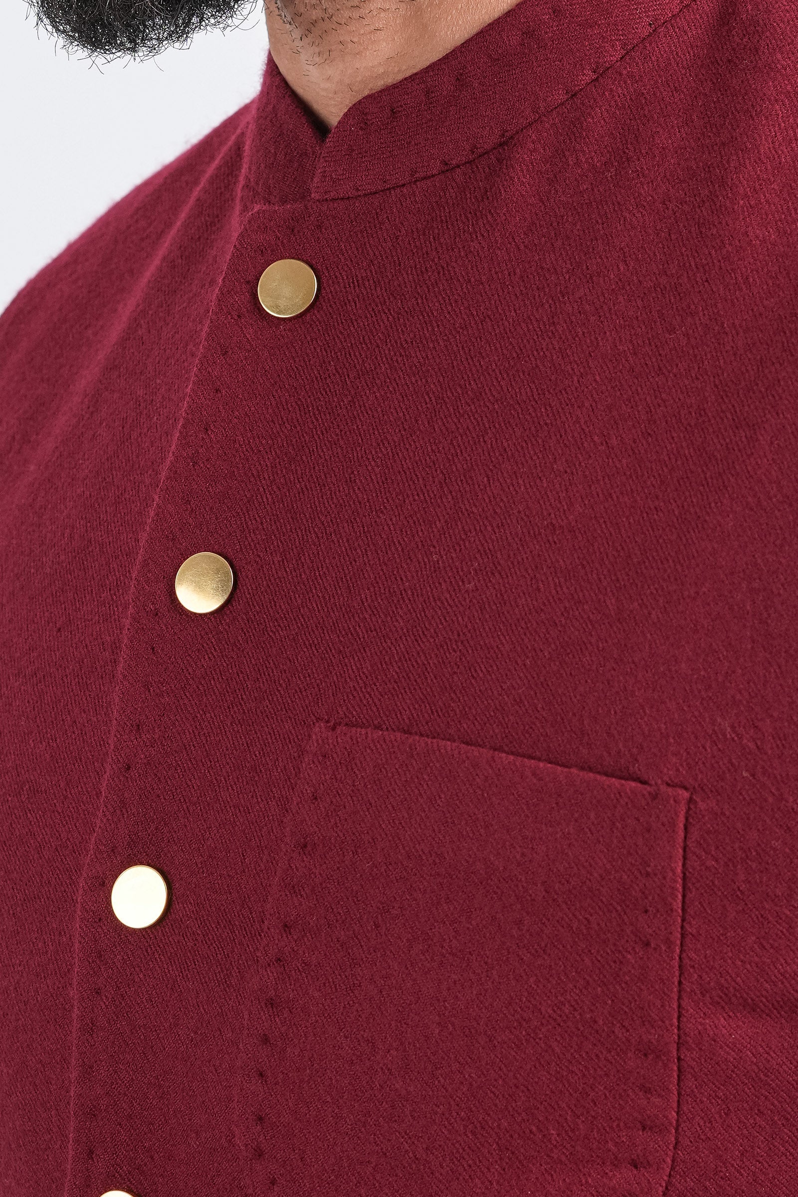 PASHMINA-WAISTCOAT-PLUM - shop at Bareezeman