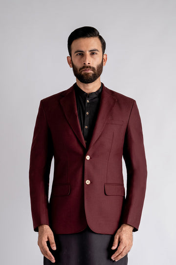 BLAZER-MAROON - shop at Bareezeman
