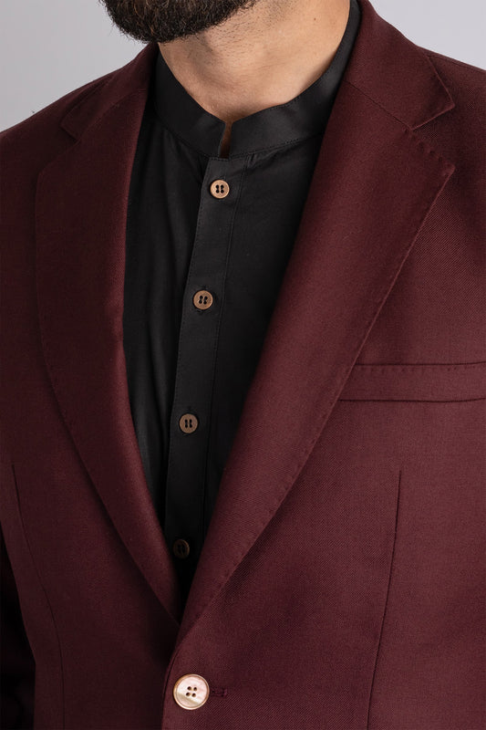 BLAZER-MAROON - shop at Bareezeman