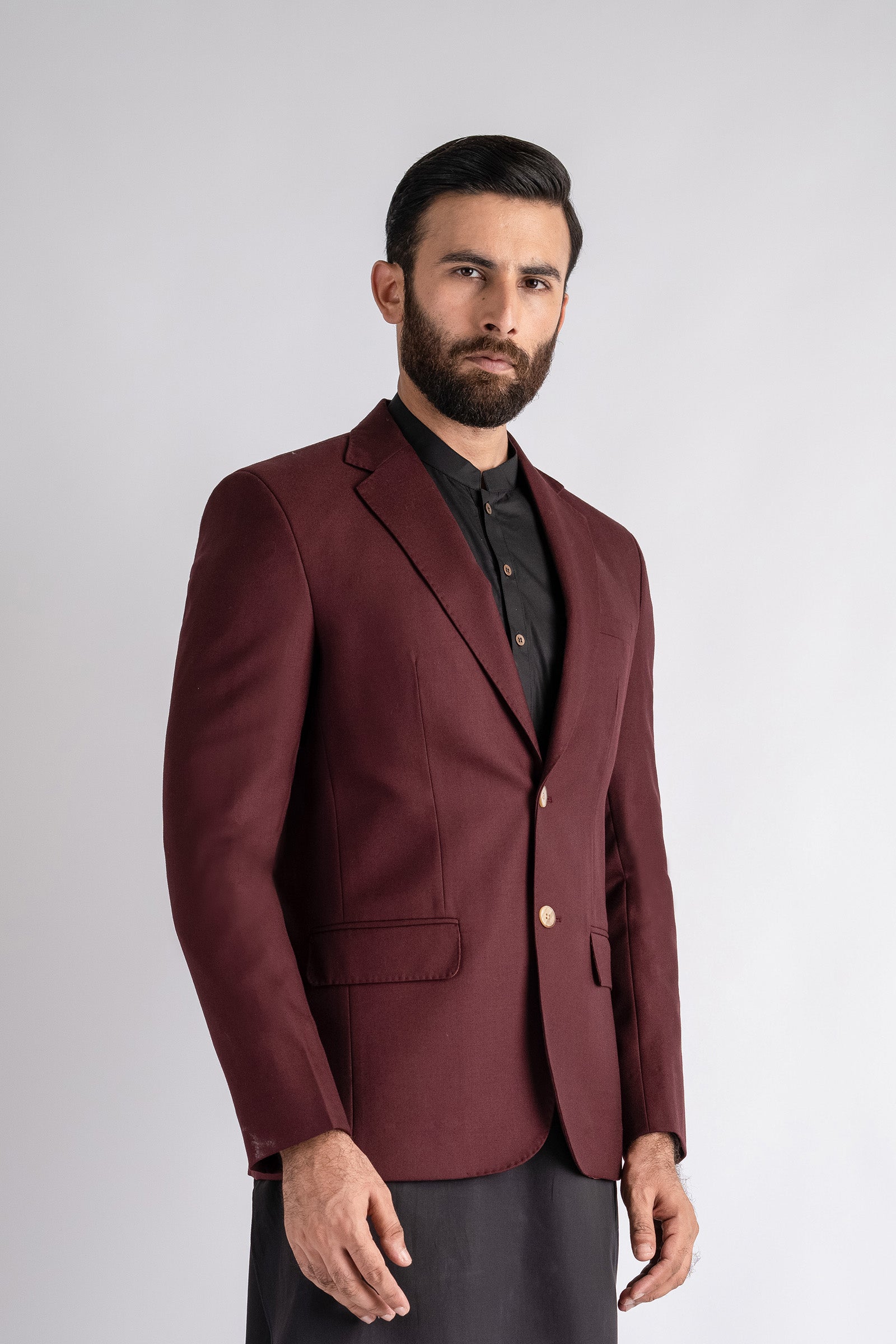 BLAZER-MAROON - shop at Bareezeman