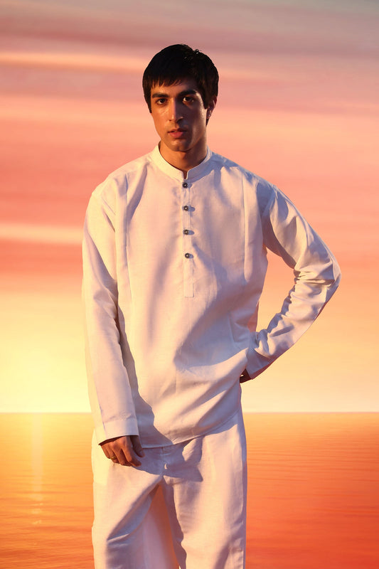 CO-ORD-SET-O-WHITE - shop at Bareezeman