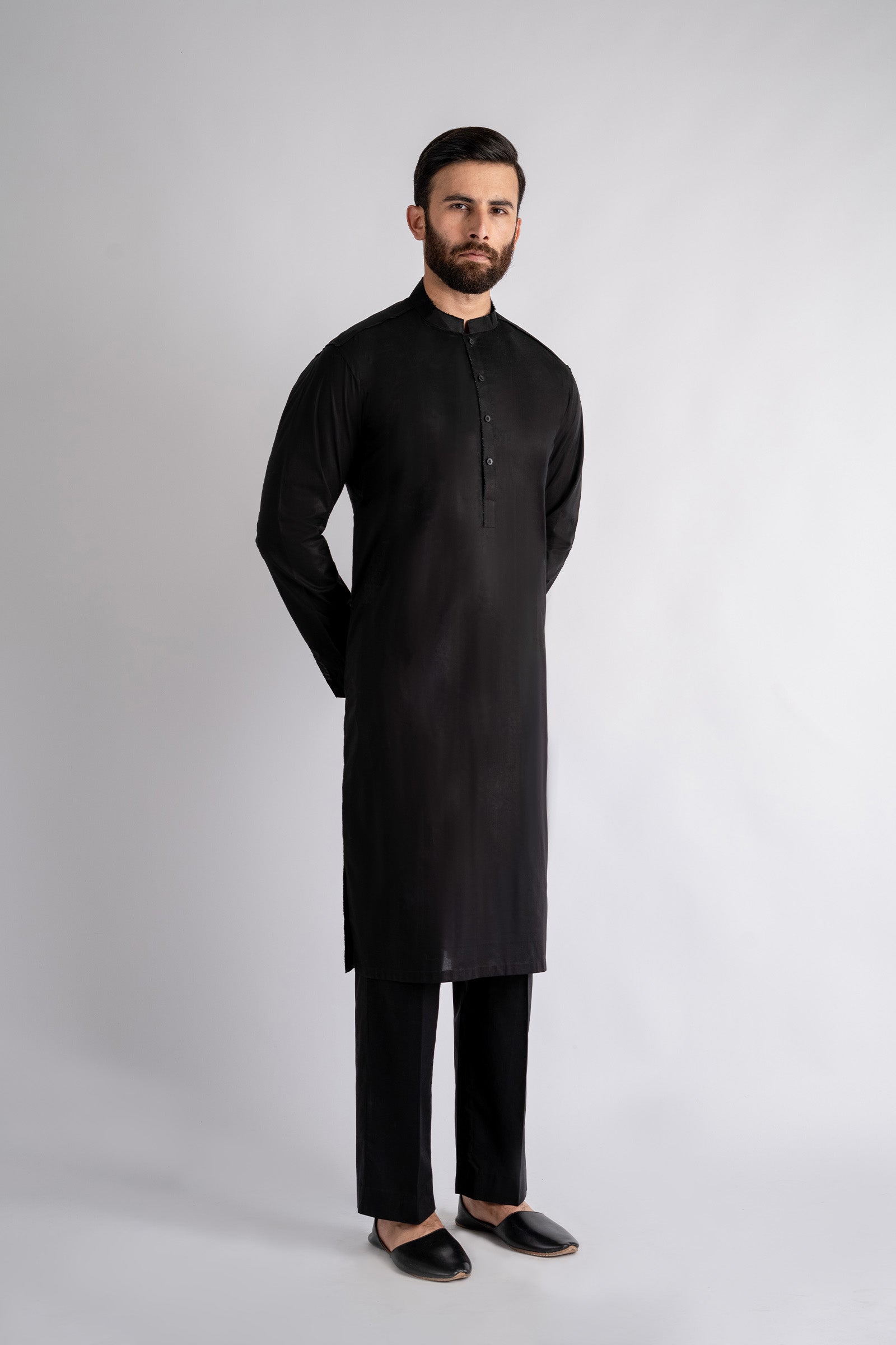 KURTA-TROUSER-BLACK