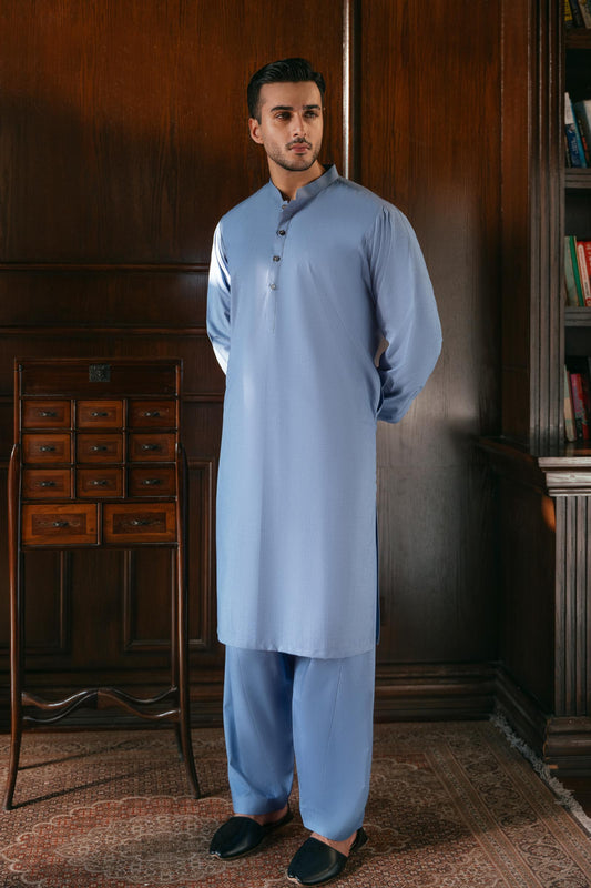 SHALWAR KAMEEZ-SKY - shop at Bareezeman