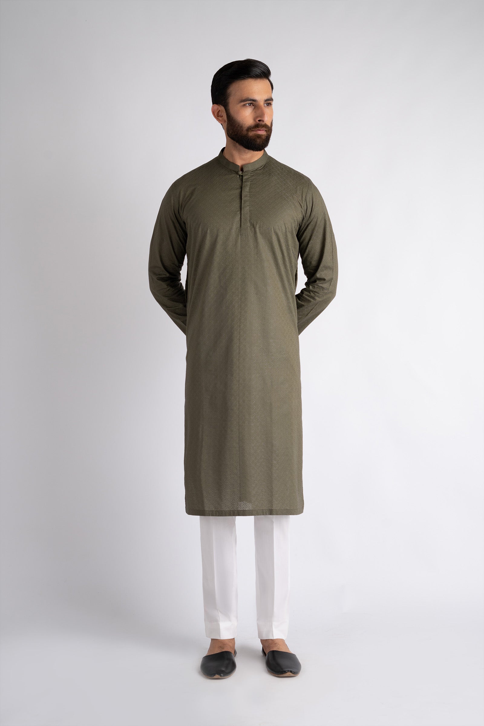 EMBROIDERED-KURTA-GREEN