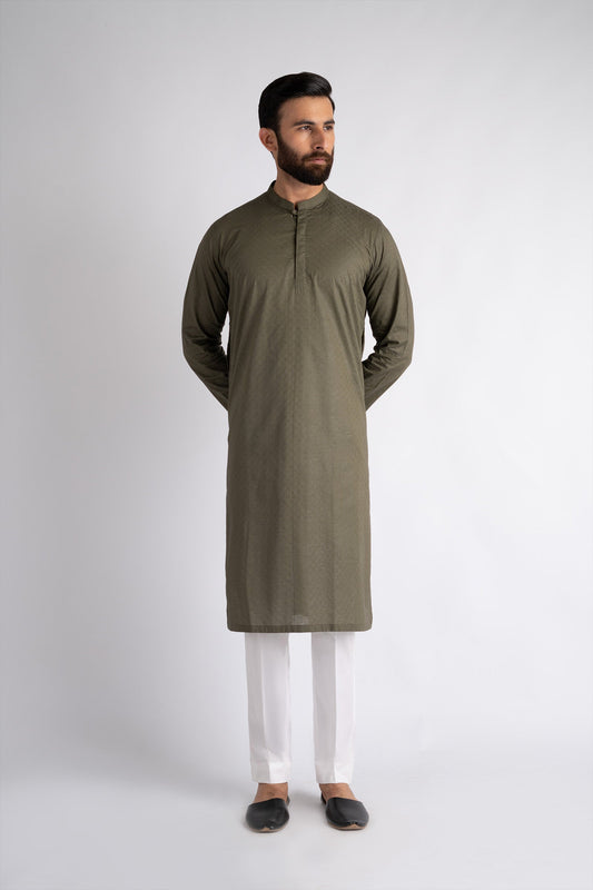 EMBROIDERED-KURTA-GREEN