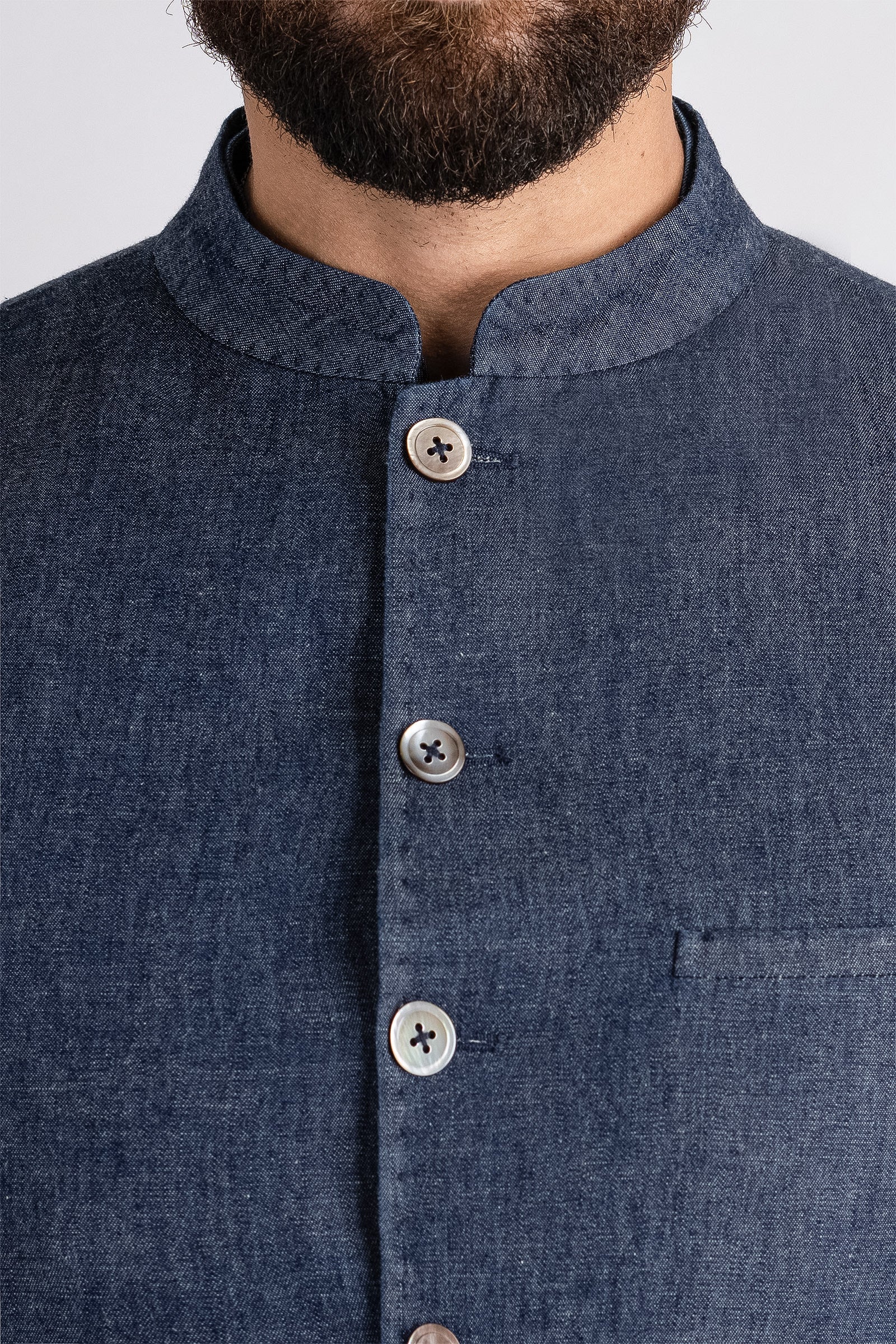 DENIM-WAISTCOAT-BLUE - shop at Bareezeman