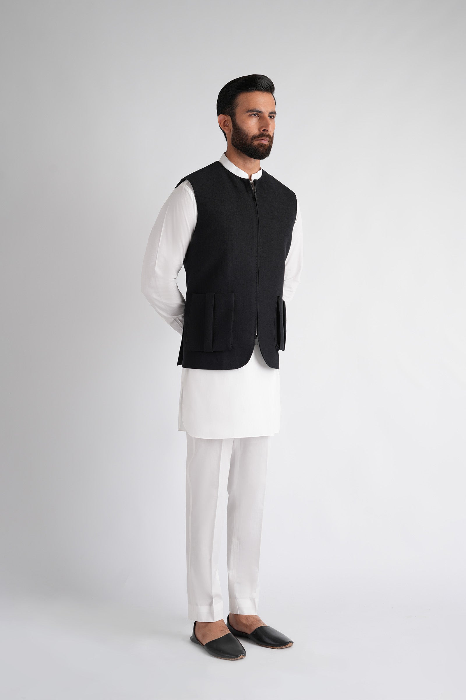 HANDLOOMED-WAISTCOAT-BLACK