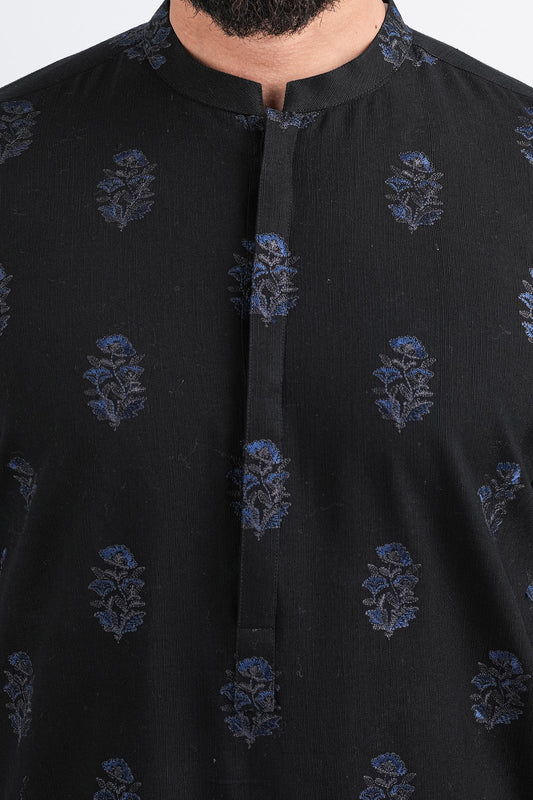 KURTA-TROUSER-BLACK