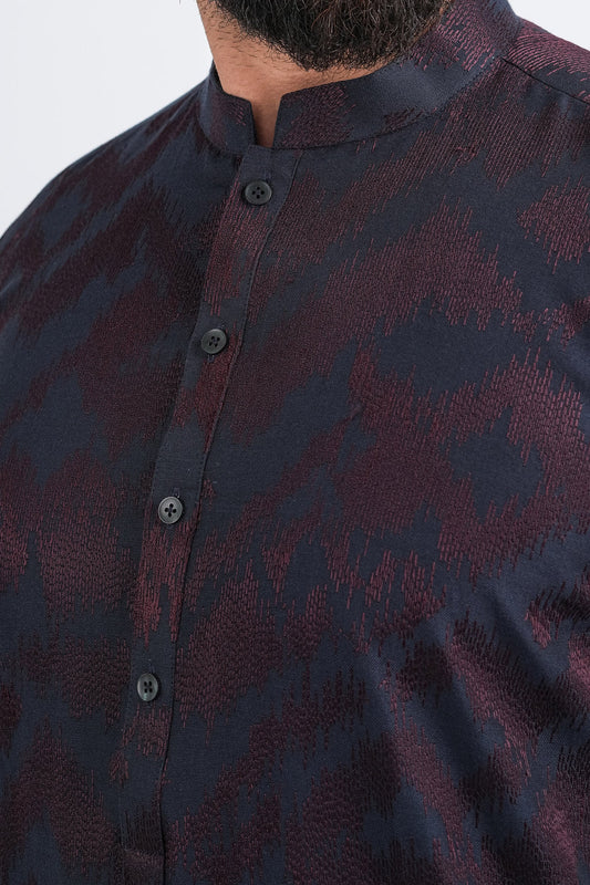 EMBROIDERED-KURTA-NAVY-BLU