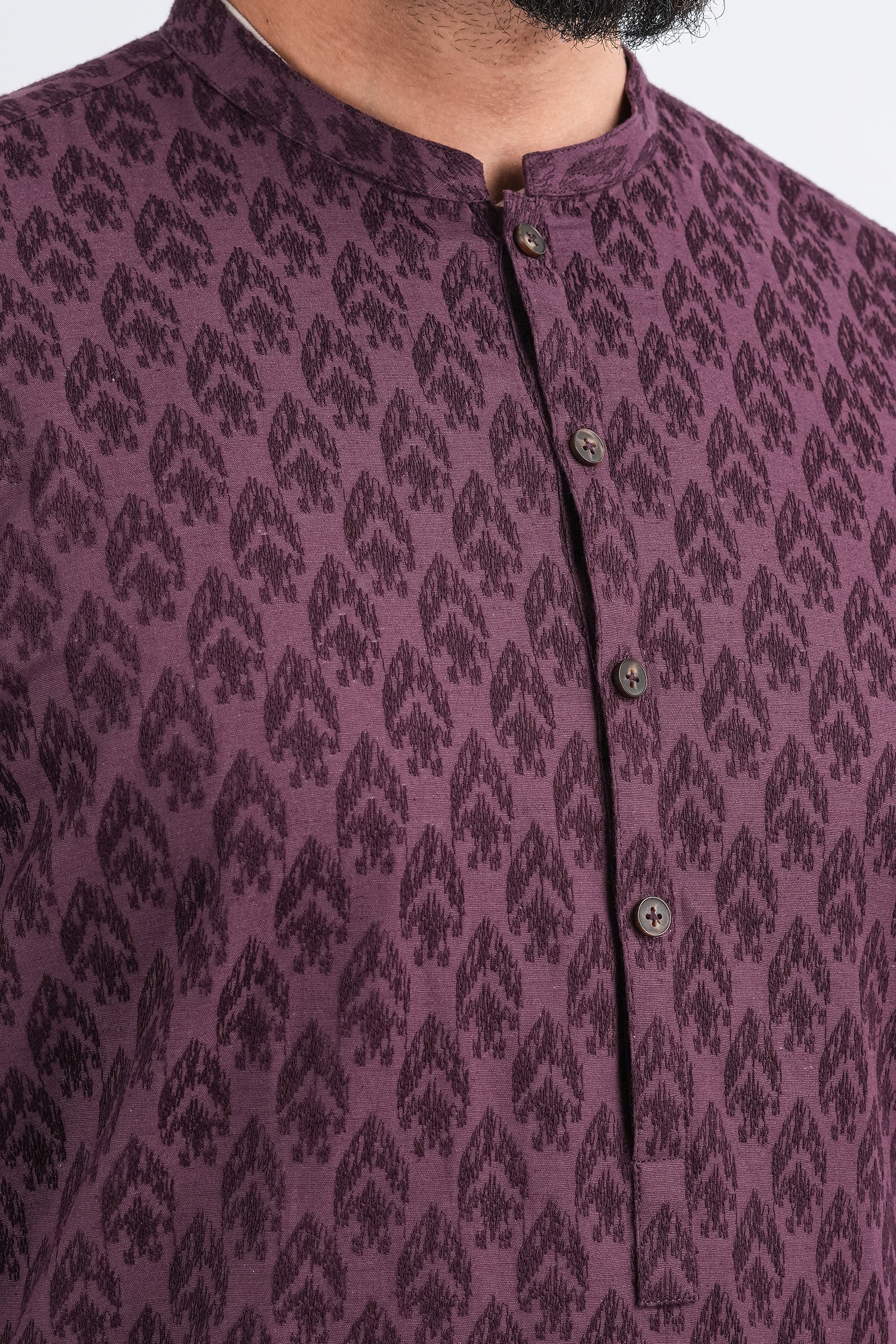 EMBROIDERED-KURTA-MAROON