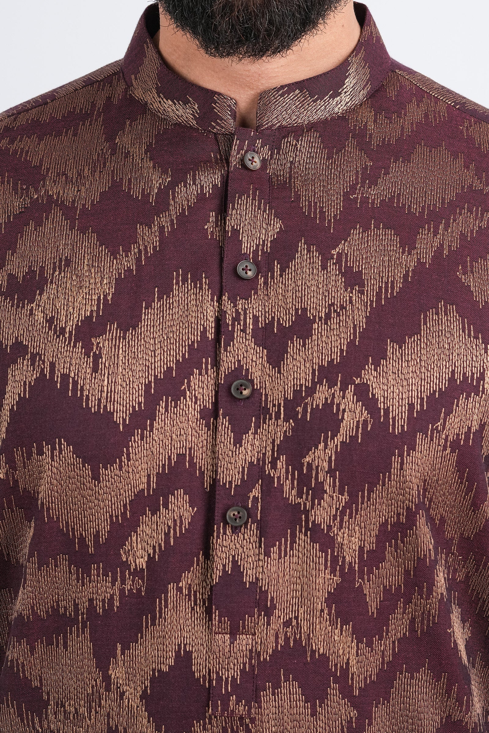 EMBROIDERED-KURTA-MARN-GLD