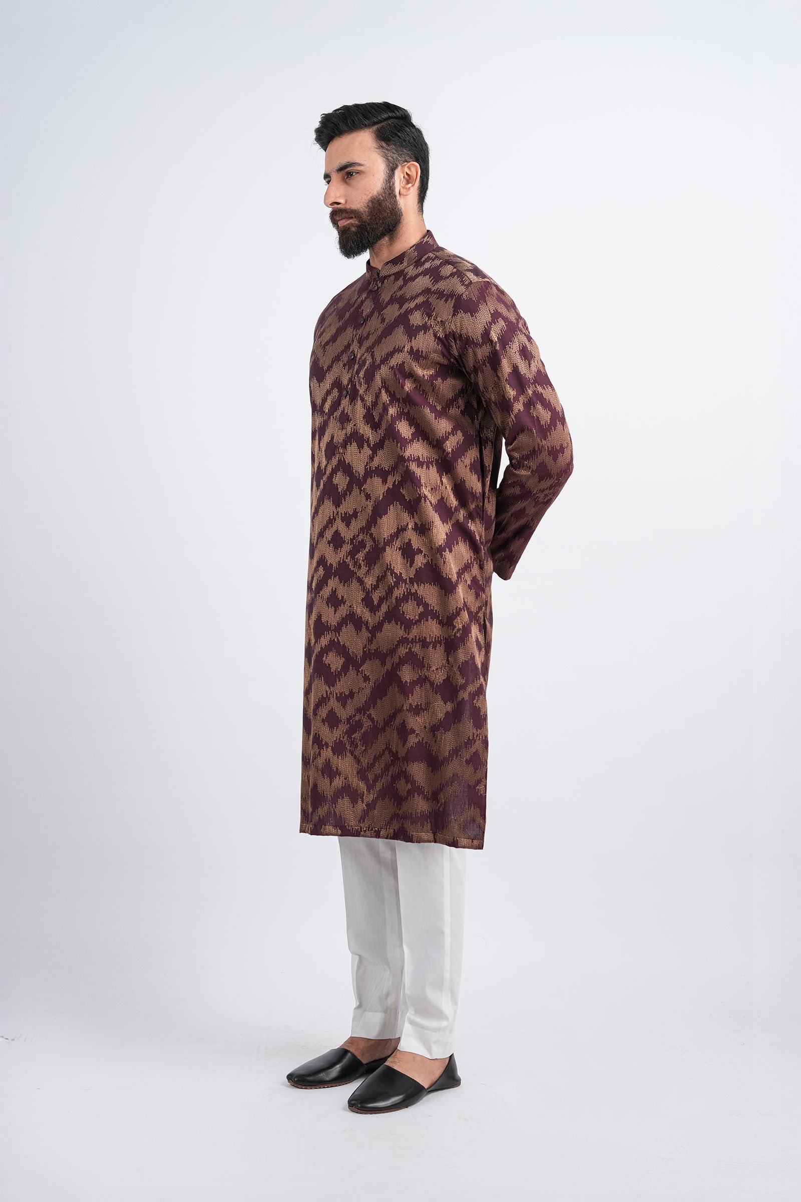 EMBROIDERED-KURTA-MARN-GLD