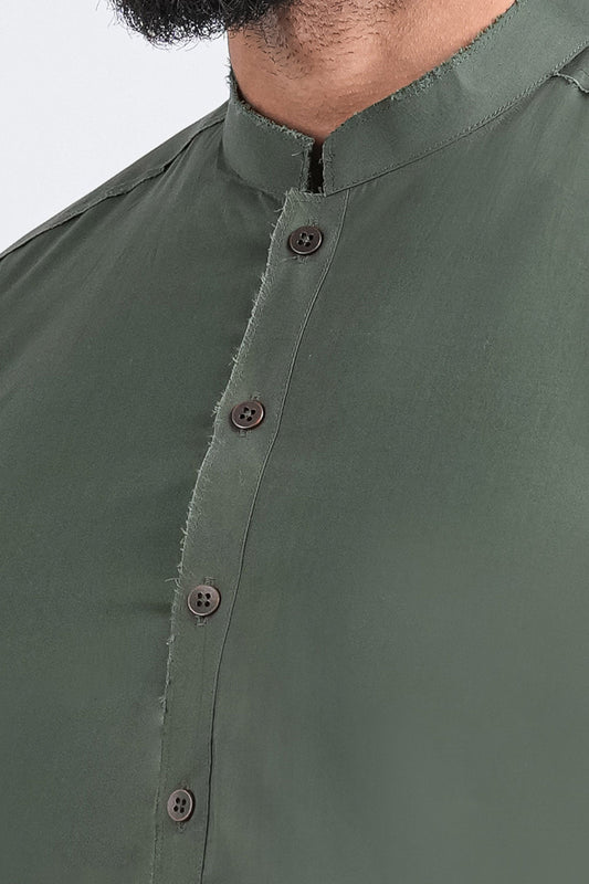 KURTA-TROUSER-GREEN - shop at Bareezeman