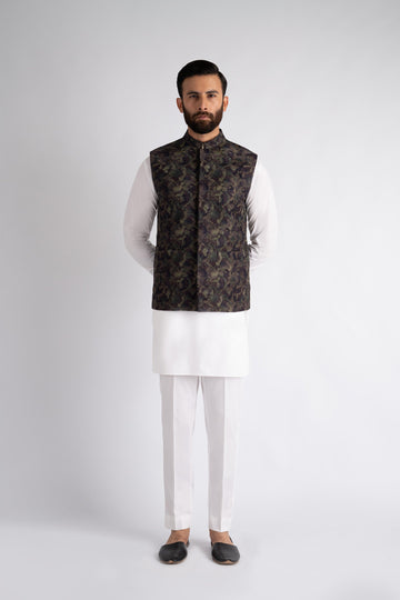 EMBROIDERED-WAISTCOAT-MULTI - shop at Bareezeman