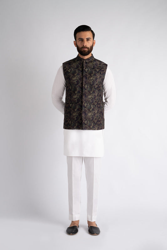 EMBROIDERED-WAISTCOAT-MULTI - shop at Bareezeman
