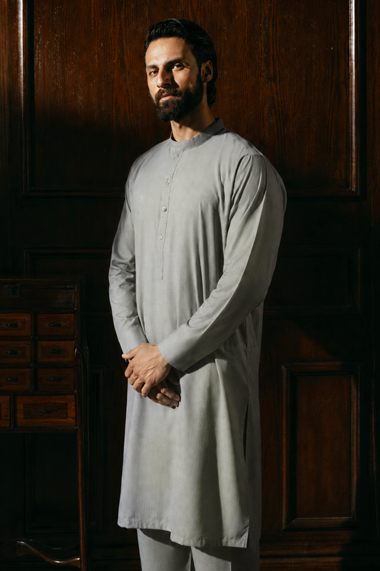 KURTA-TROUSER-GREY