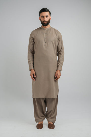 SHALWAR-KAMEEZ-BEIGE SHALWAR KAMEEZ