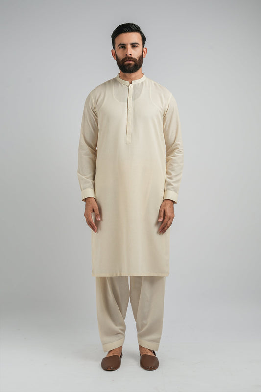 SHALWAR-KAMEEZ-O-WHITE SHALWAR KAMEEZ