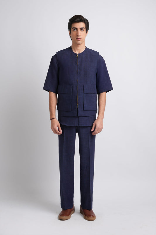 CO-ORD-SET-NAVY-BLUE - shop at Bareezeman