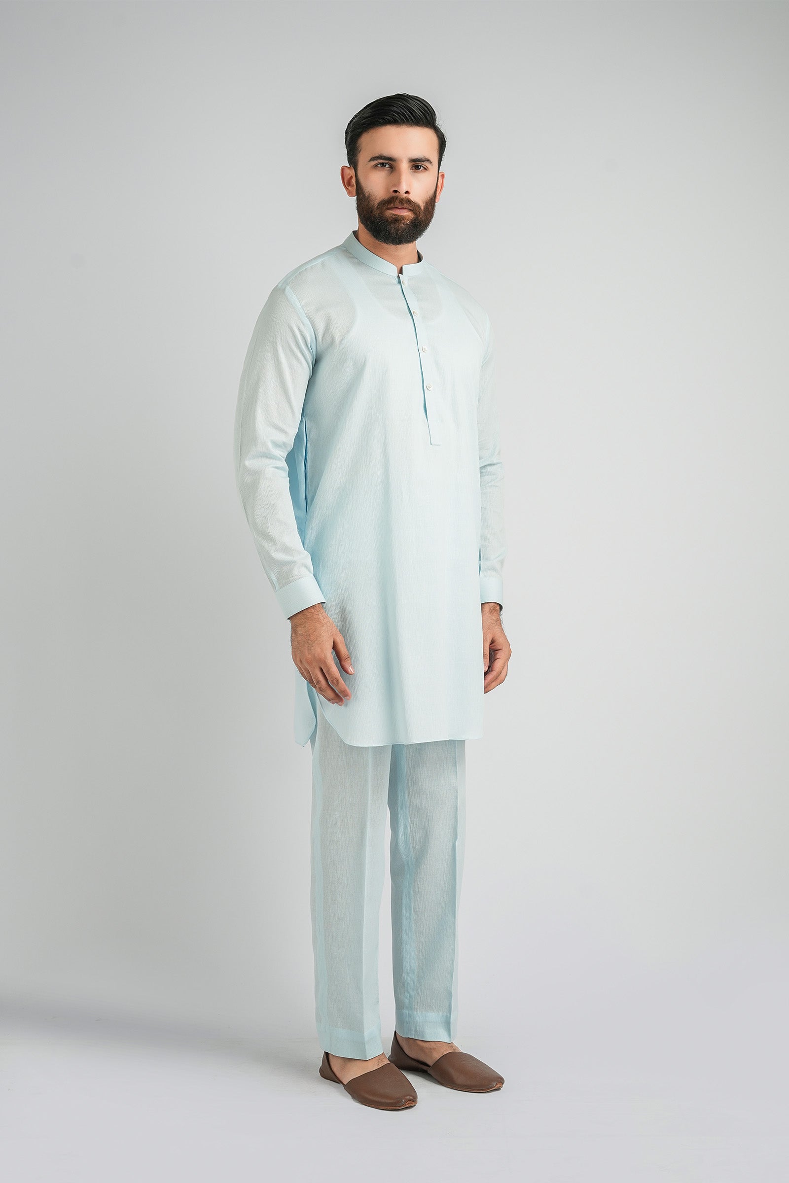 KURTA-TROUSER-L-BLUE KURTA TROUSER