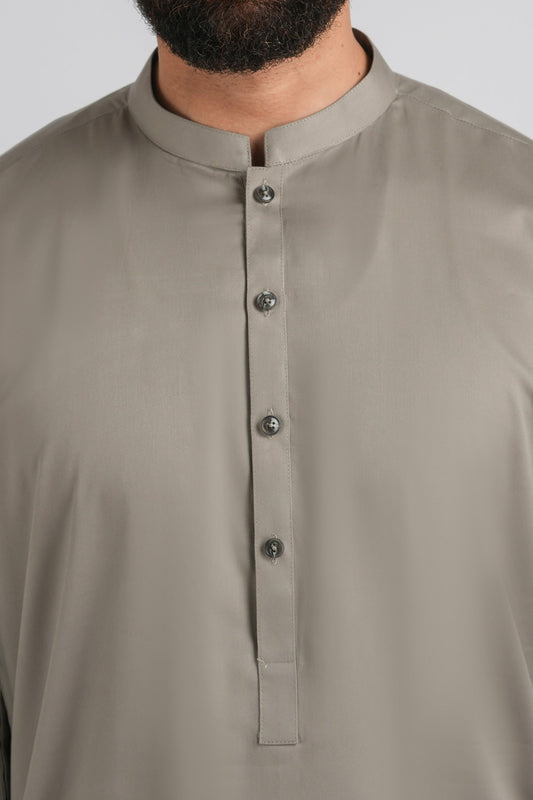 LONG-KURTA-TROUSER-GREY KURTA TROUSER