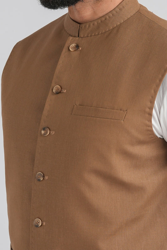 LINEN-WAISTCOAT-BROWN