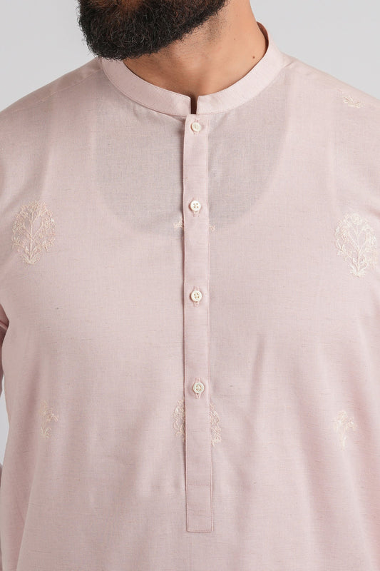 EMBROIDERED-KURTA-TROUSER-PASTLE-P - shop at Bareezeman