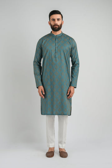 EMBROIDERED-KURTA-BLU