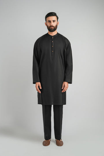 KURTA-TROUSER-BLACK