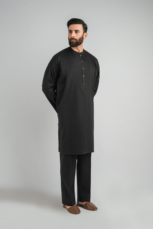KURTA-TROUSER-BLACK