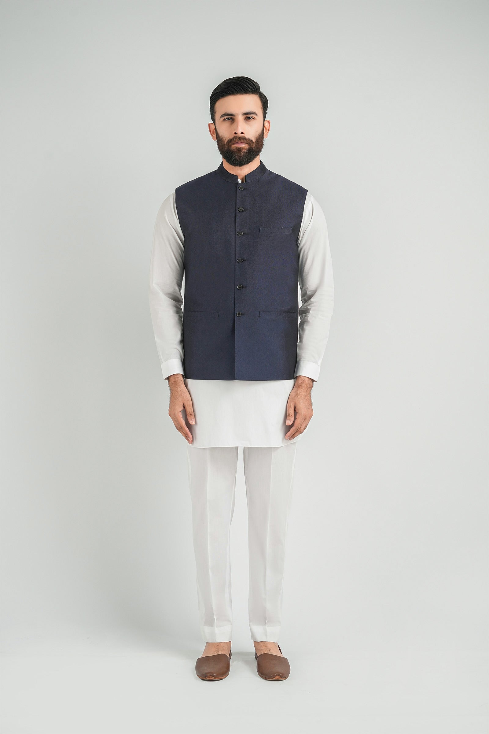HANDLOOMED-WAISTCOAT-BLUE WAISTCOATS
