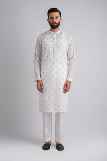 EMBROIDERED-KURTA-TROUSER-WHITE