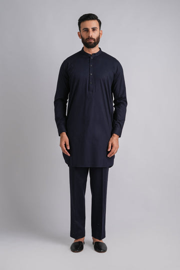 SHORT-KURTA-TROUSER-NAVY-BLU