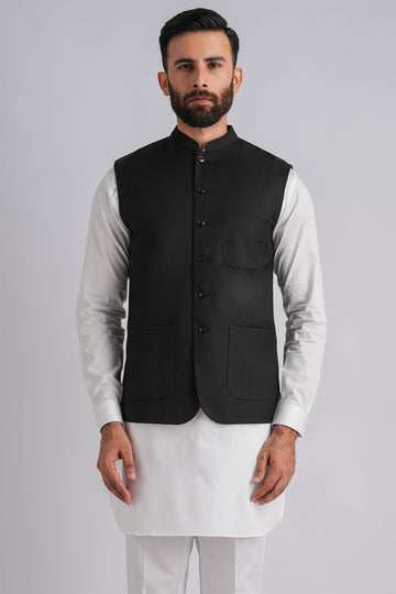 COTTON-WAISTCOAT-BLACK