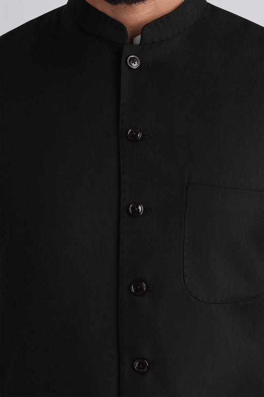 COTTON-WAISTCOAT-BLACK