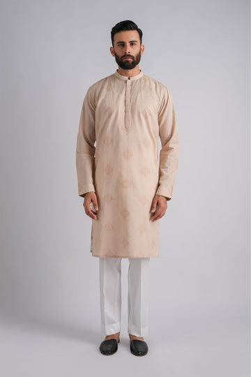 EMBROIDERED-KURTA-WOOD-ASH