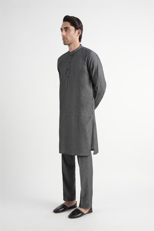 INT-Dobby CottonTrouser Black