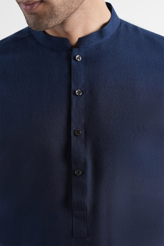 INT-Lawn Karandi  Shalwar Kameez Blue