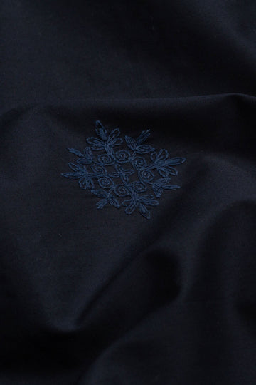 INT-Embroidered Navy Blue