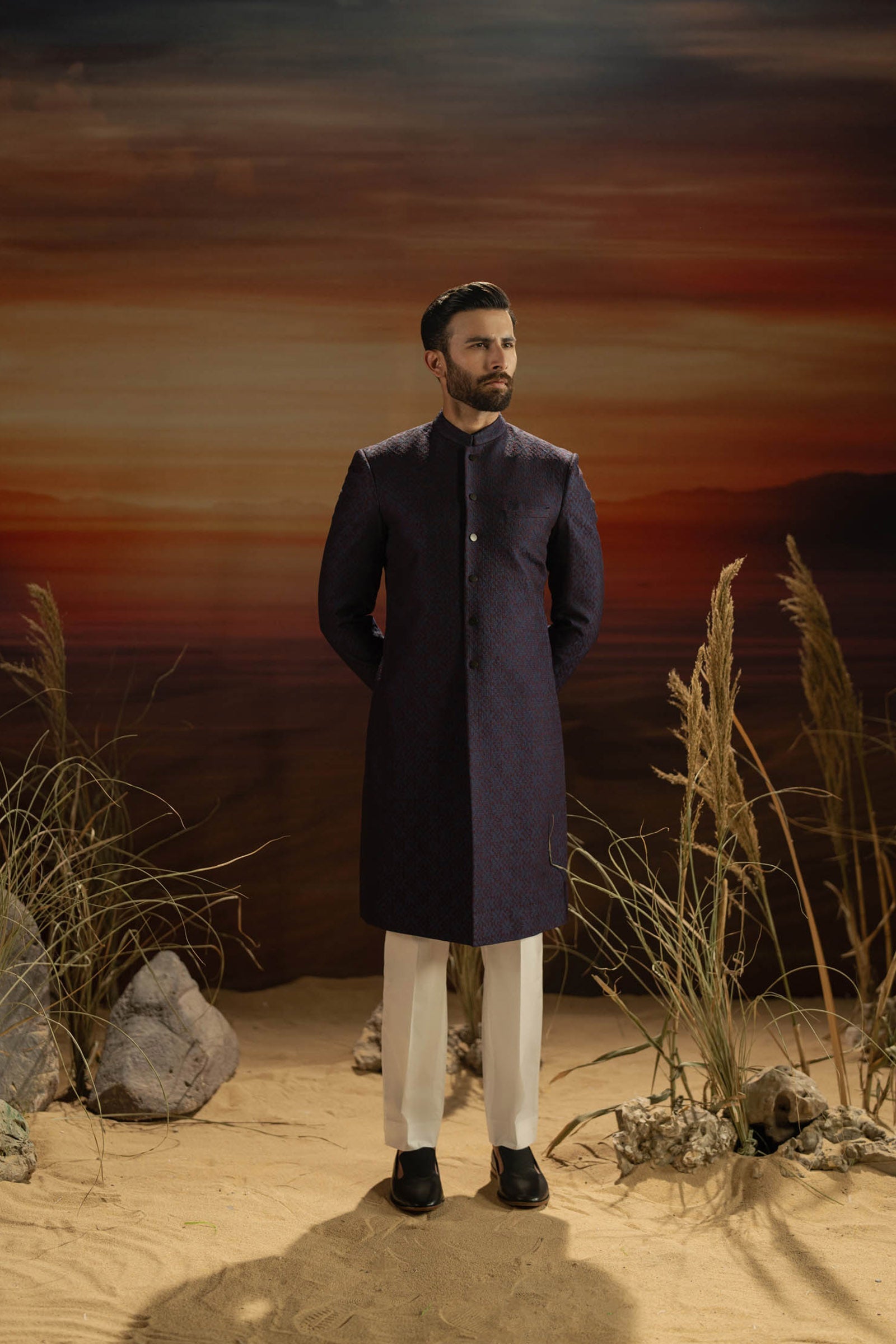 SHERWANI-ARTICLE # 403 - shop at Bareezeman