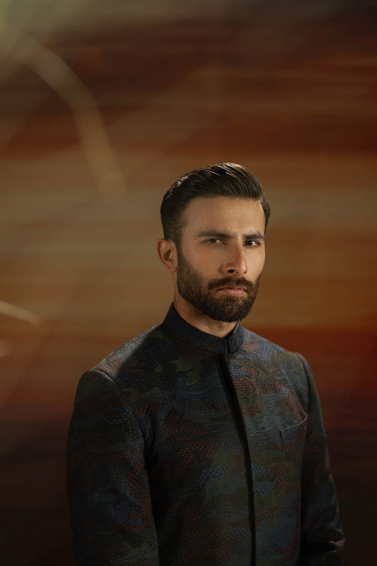 SHERWANI-ARTICLE # 408 - shop at Bareezeman