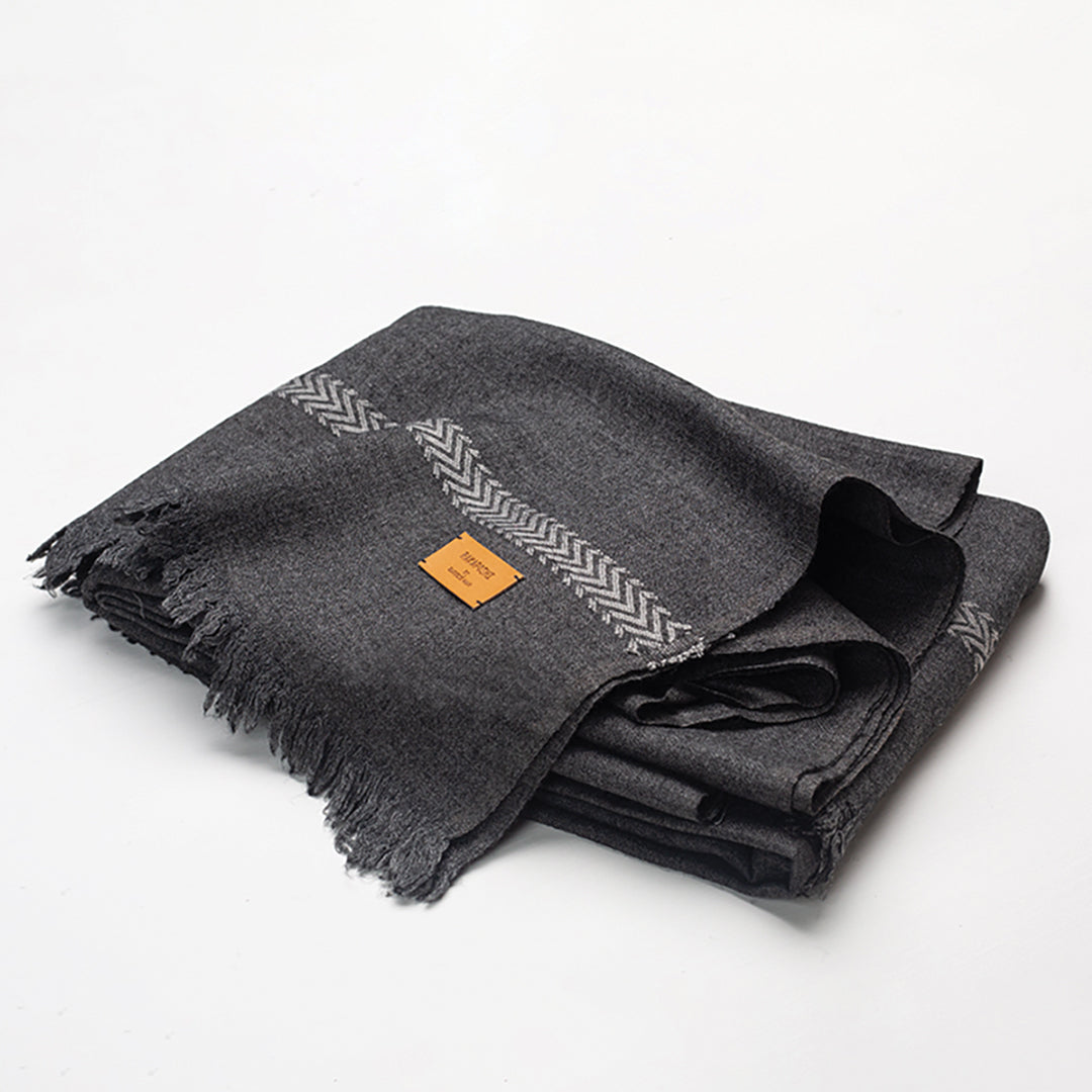 DOBBY SHAWL-Grey - shop at Bareezeman