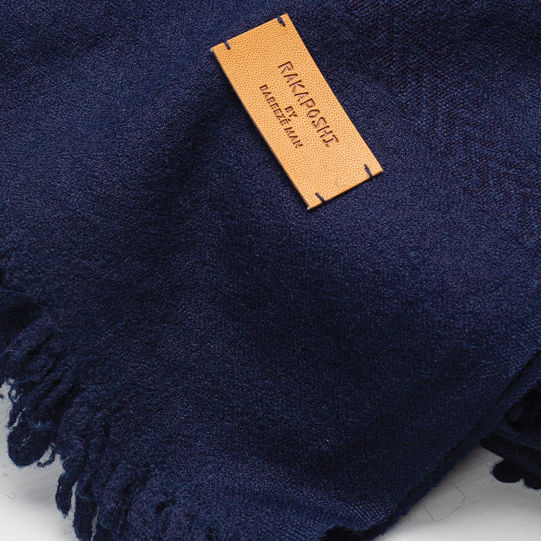 DOBBY SHAWL-Navy Blue - shop at Bareezeman