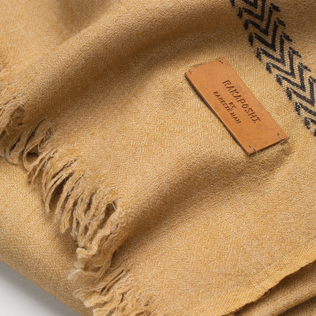 DOBBY SHAWL-Beige - shop at Bareezeman