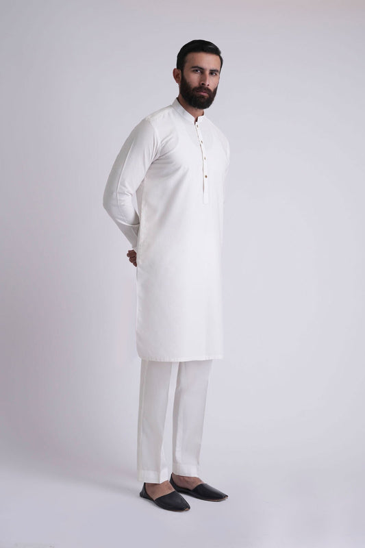 KURTA TROUSER-WHITE