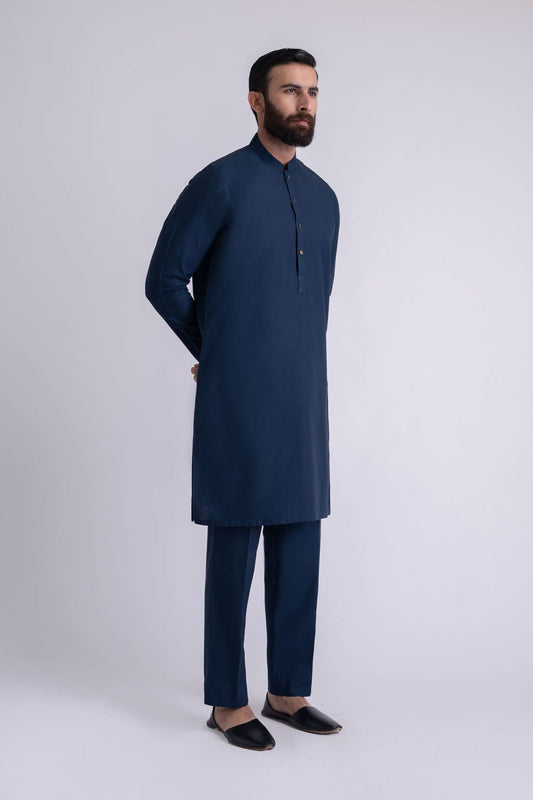 KURTA TROUSER-NAVY-BLUE