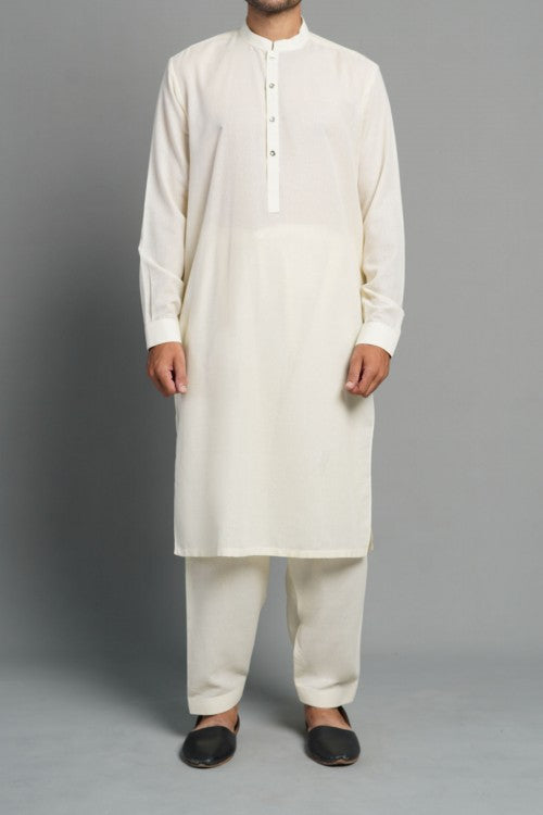 SHORT KURTA WHITE - shop at Bareezeman