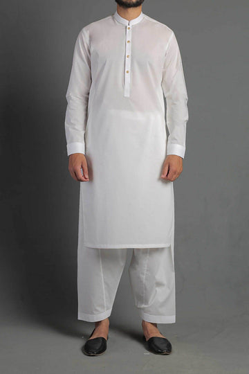 Shalwar Kameez - Pearl White