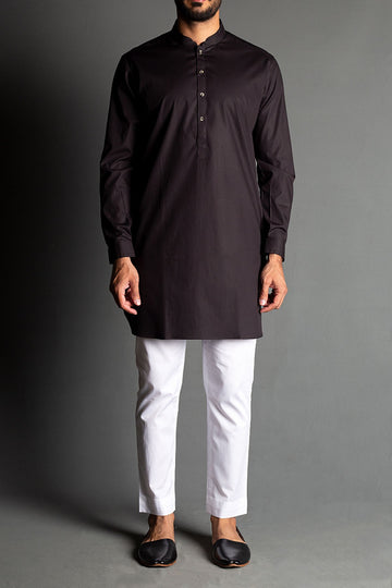 Short Kurta - Black