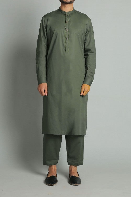 SHALWAR KAMEEZ GREEN - shop at Bareezeman